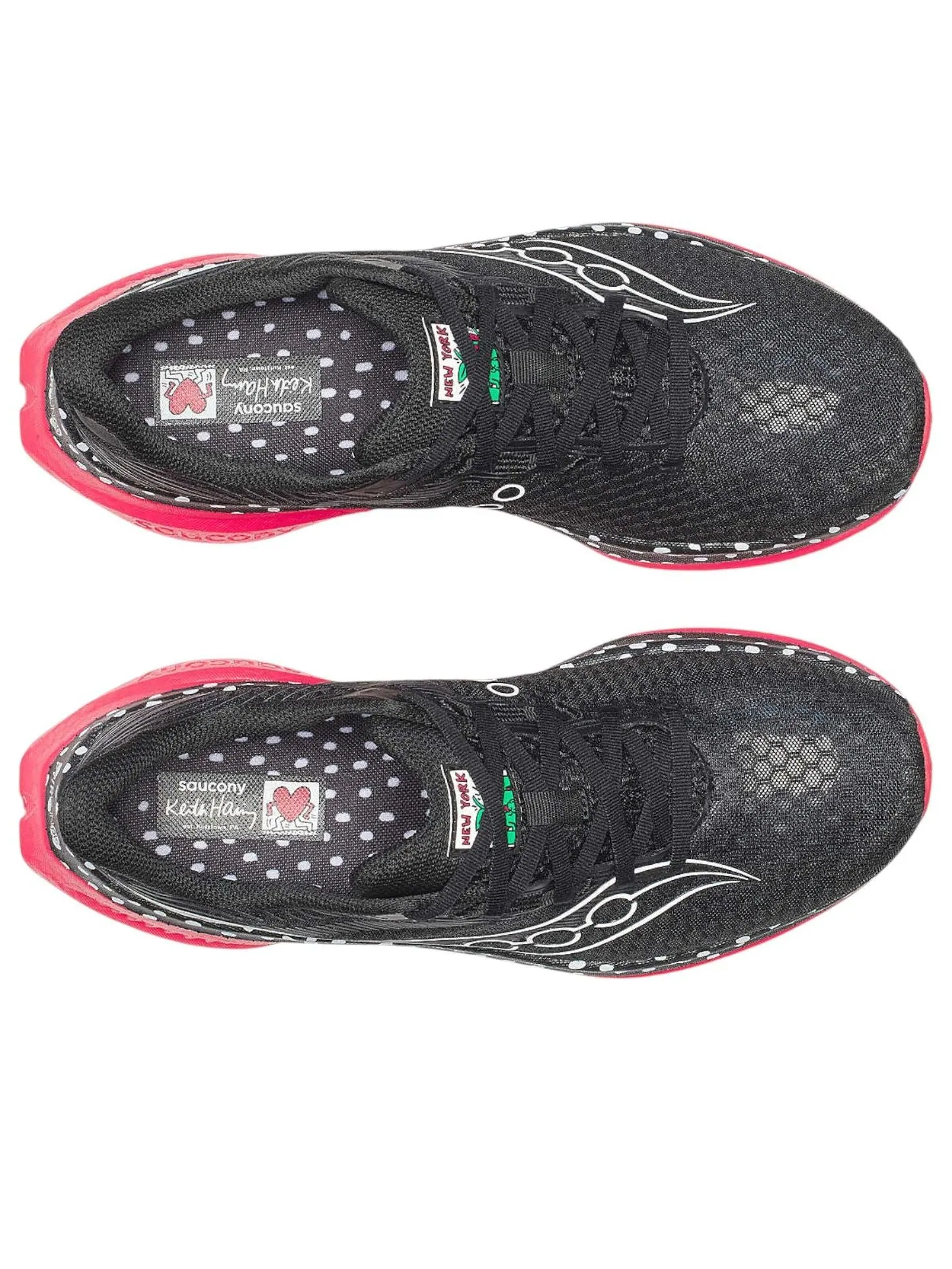 (WMNS) Saucony x Keith Haring NYC Endorphin Speed 5 'Black Red' — изображение 4 из 5, черный/красный