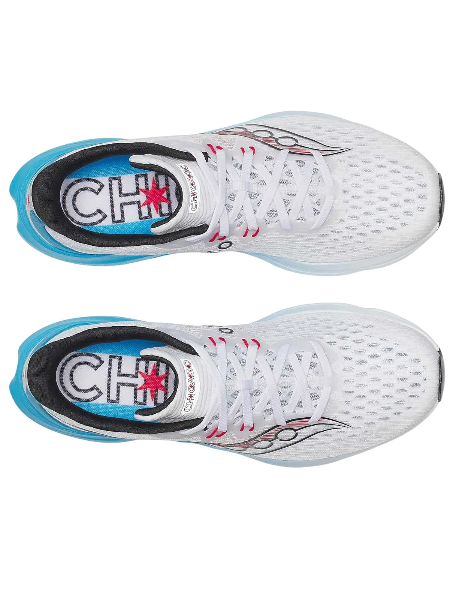 (WMNS) Saucony Chicago Kinvara 16 'White Blue' — изображение 4 из 5, белый/синий