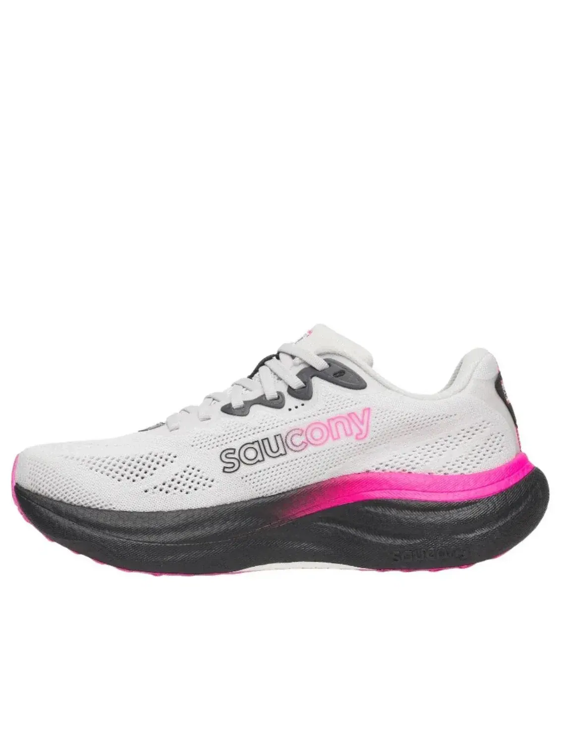 Кроссовки Saucony x Black Girls Run Ride 19 'Fog Hot Pink' S11055-400 — изображение 1 из 5, серый