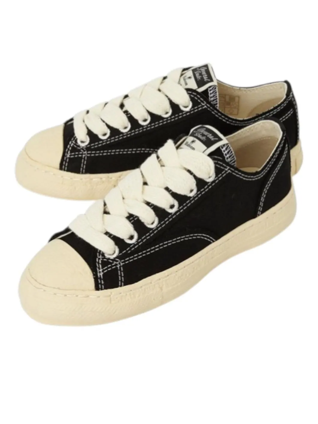 Maison Mihara Yasuhiro Roy Past Sole Canvas Low 'Black' — изображение 3 из 6, черный