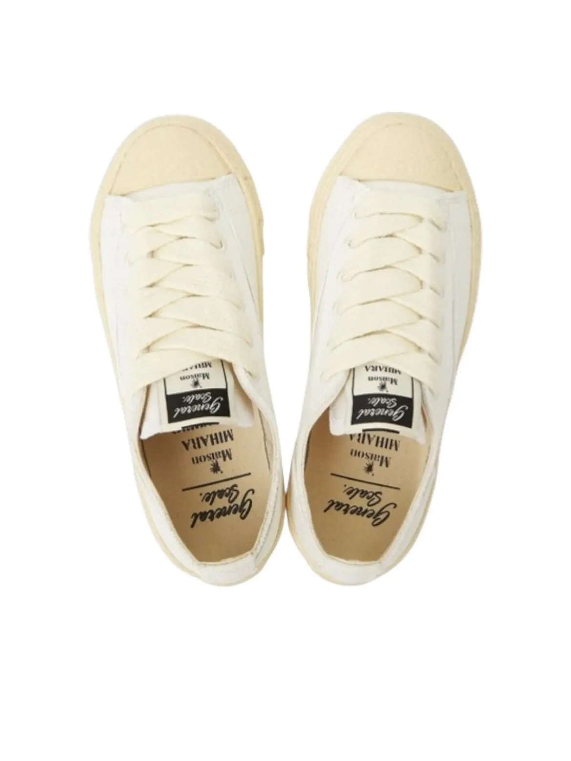 Maison Mihara Yasuhiro Roy Past Sole Canvas Low 'White' — изображение 4 из 6, белый