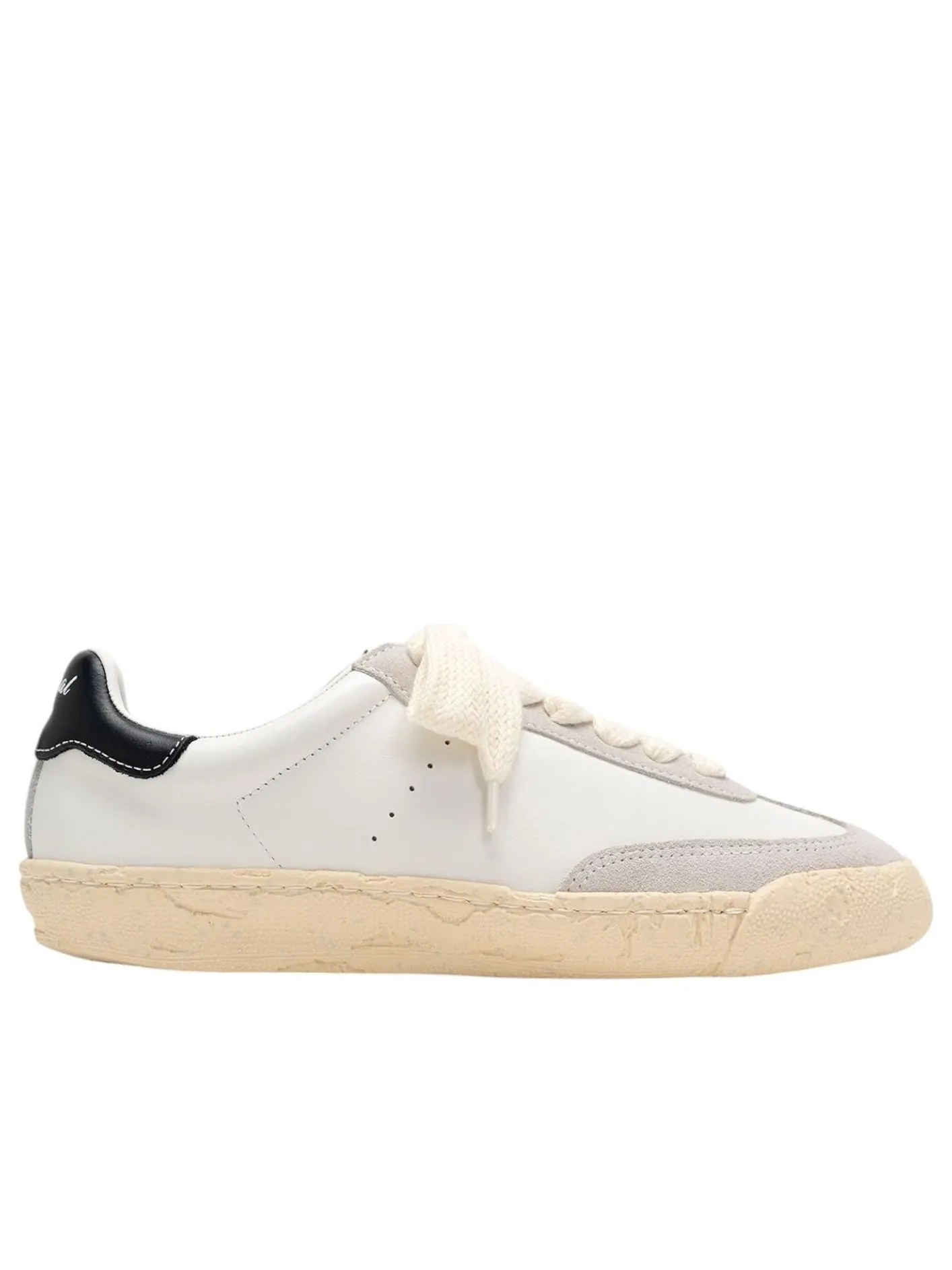 Кроссовки Maison MIHARA YASUHIRO FRANCIS PAST Sole Mixed Material Low 'White' — изображение 3 из 3, белый
