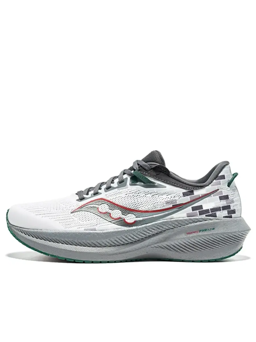 Кроссовки Saucony Triumph 21 'Grey White Red' — изображение 1 из 5, серый