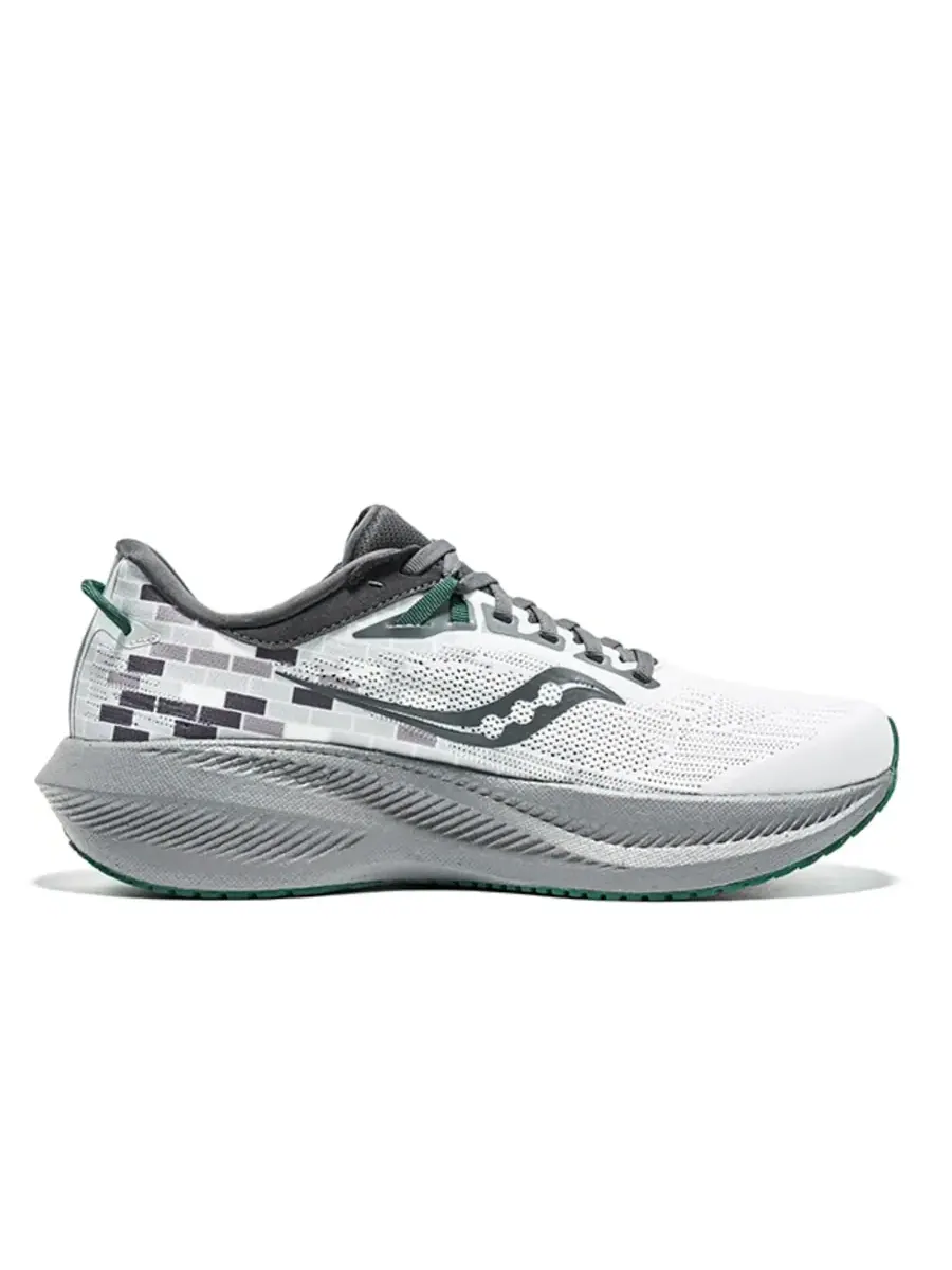 Кроссовки Saucony Triumph 21 'Grey White Red' — изображение 2 из 5, серый