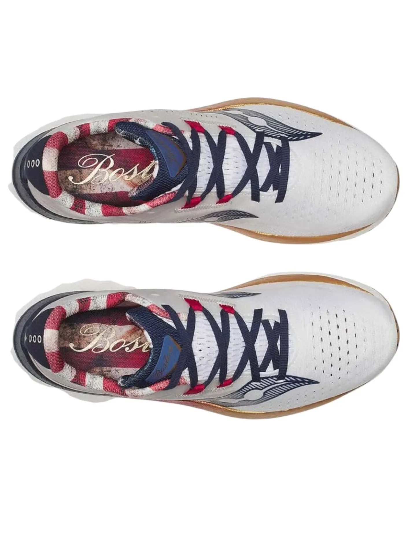 Кроссовки Saucony Endorphin Speed 4 'Boston Marathon' — изображение 3 из 5, белый/темно-синий