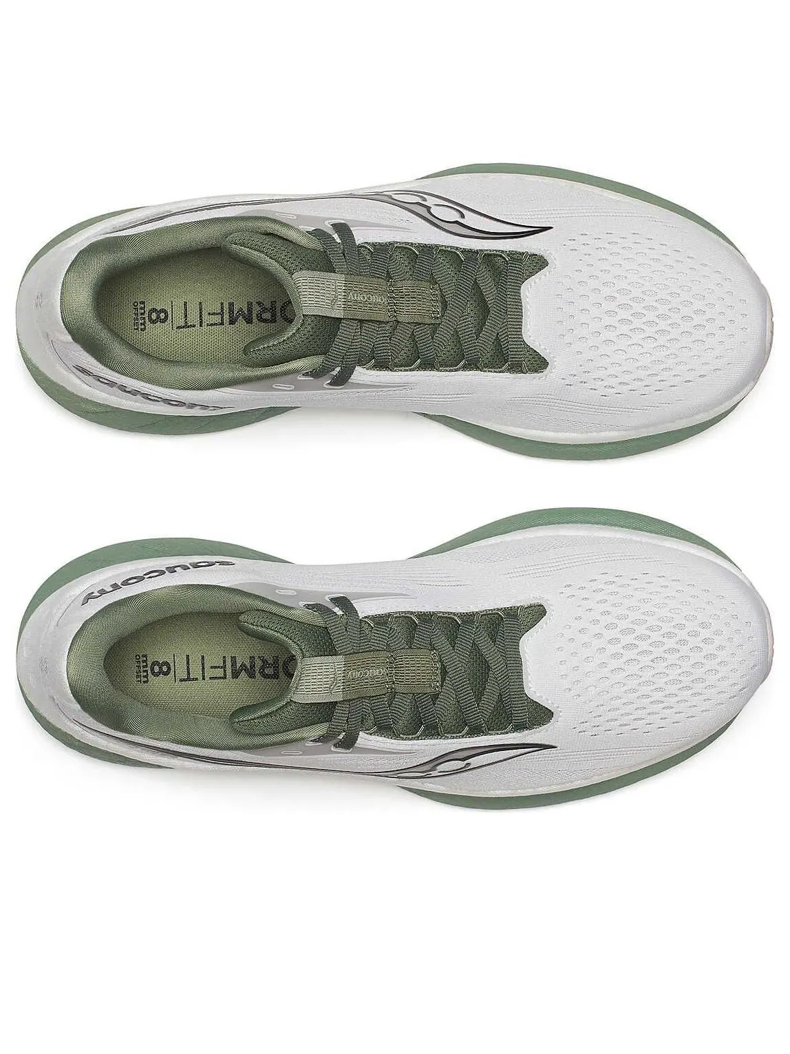 Saucony Саукон Ride 18 'White Olivine' — изображение 3 из 6, белый