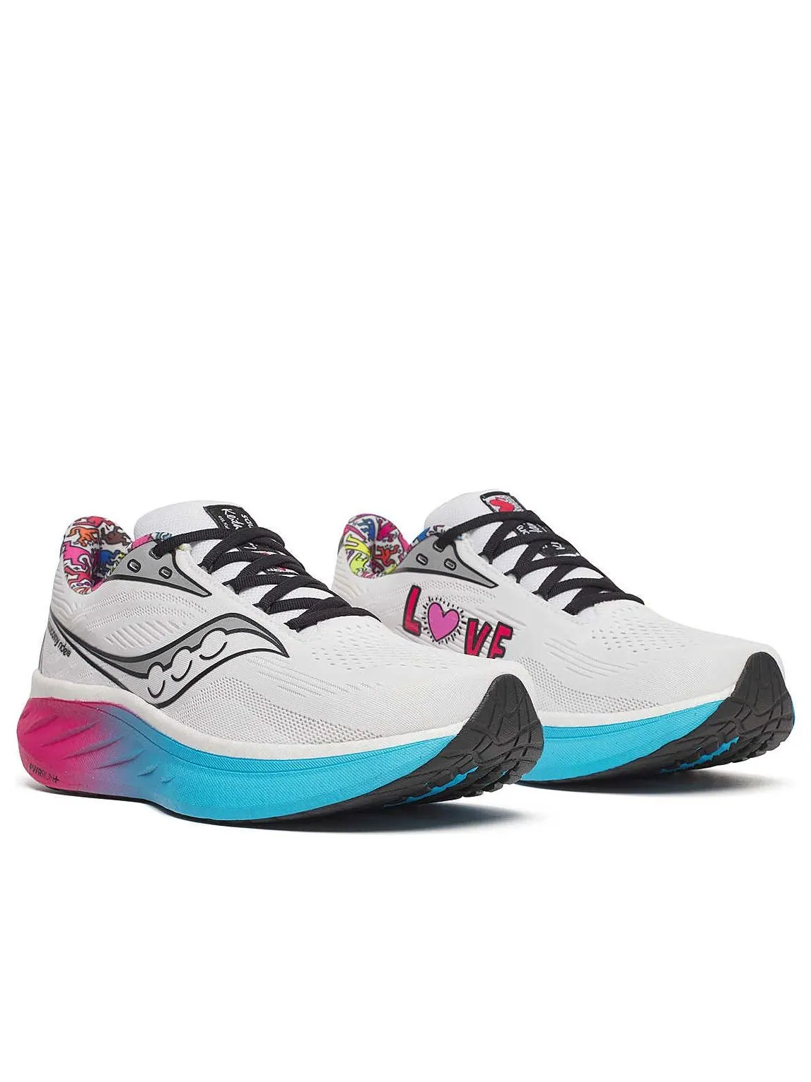 Кроссовки Saucony Ride 18 'Keith Haring Love' — изображение 3 из 6, белый