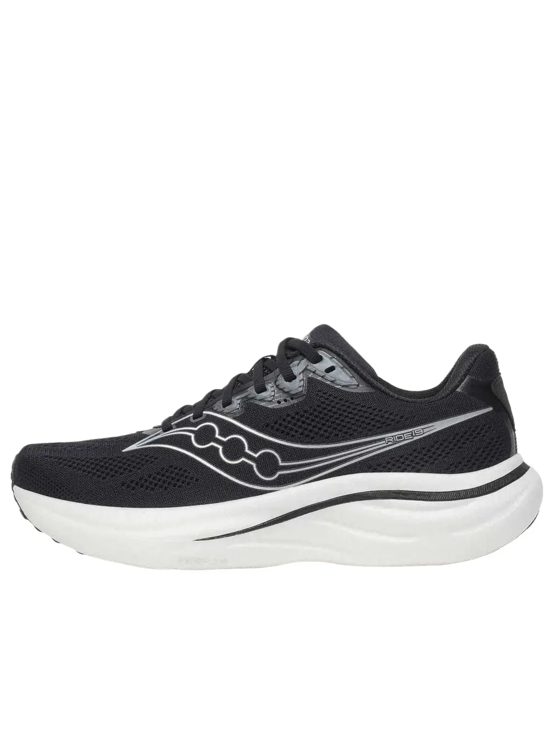 Кроссовки Saucony Ride 19 'Black Silver' S21055-100 — изображение 1 из 6, черный