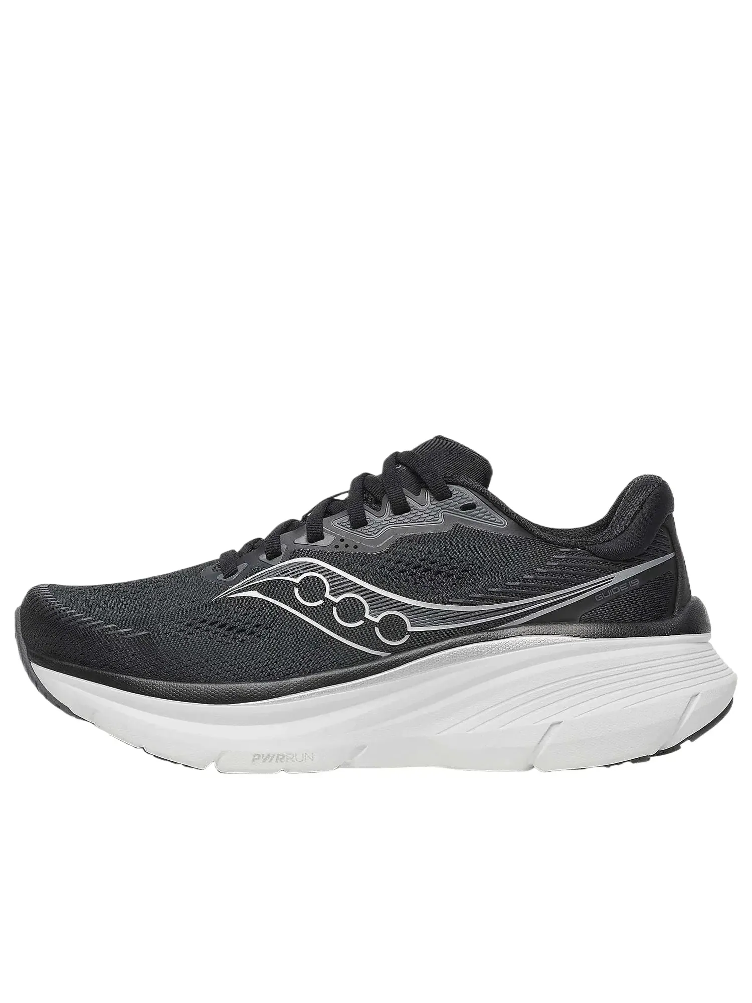 Мужские кроссовки для бега с сетчатым верхом Guide 19 Saucony — изображение 1 из 5, черный