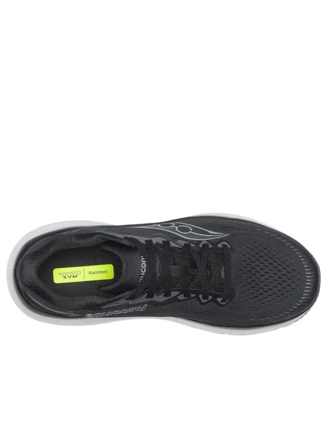 Мужские кроссовки для бега с сетчатым верхом Saucony Guide 19 Black Silver — изображение 3 из 5, черный