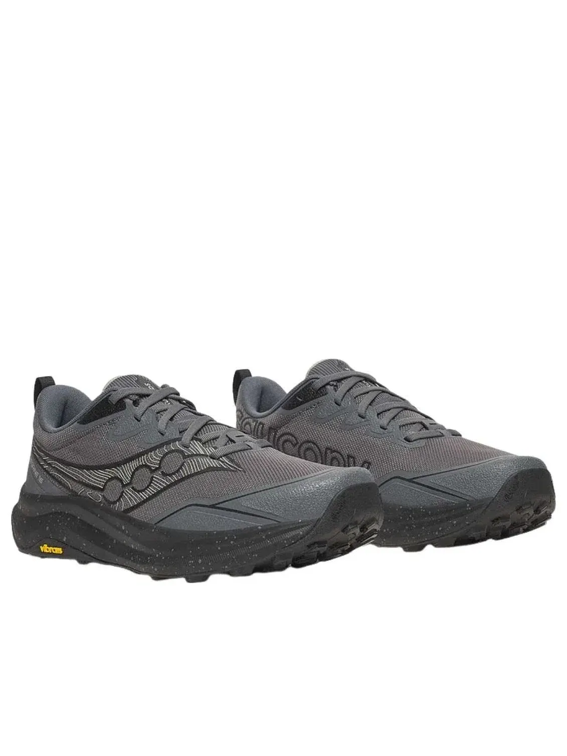 Мужские кроссовки для бега с сетчатым верхом Peregrine 16 Saucony — изображение 5 из 5, серый