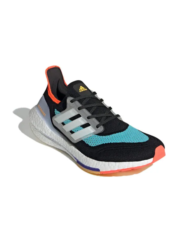 Кроссовки ультра буст 21 кроссовки для бега Adidas — изображение 3 из 4, черный/синий/оранжевый
