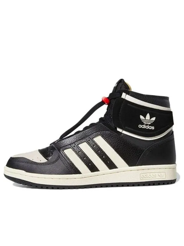 Кроссовки оригинальные унисекс топ тен де высокие кроссовки Adidas — изображение 1 из 4, черный/кремовый