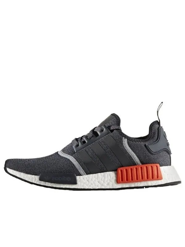 Кроссовки nmd_r1 Adidas — изображение 1 из 4, серый/красный