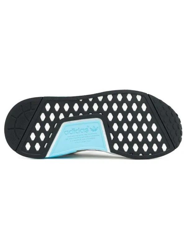 Кроссовки nmd_r1 Adidas — изображение 3 из 3, яркий голубой/белый
