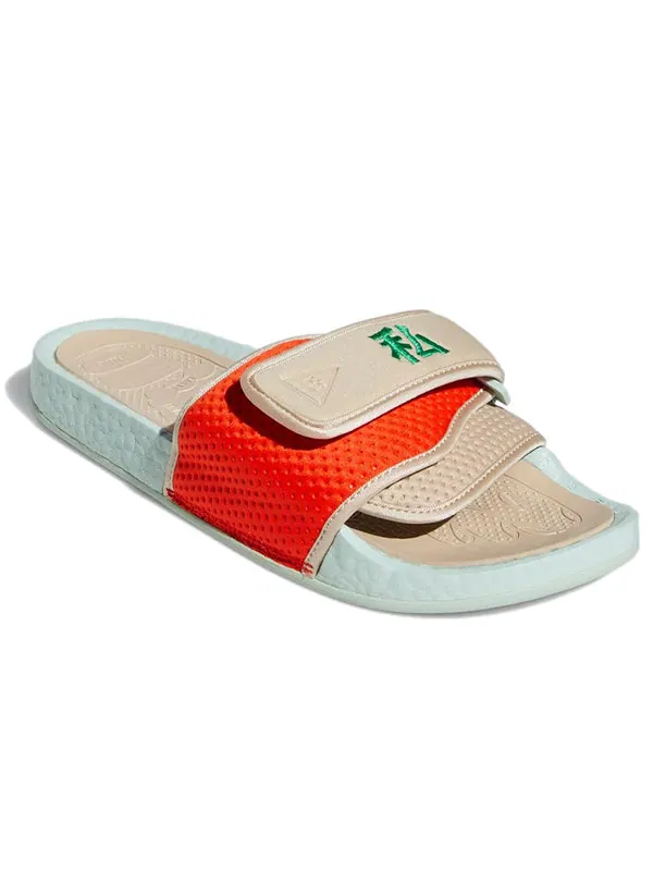 Тапочки x pharrell nigo x hu chancletas slides 'friendship pack' Adidas — изображение 3 из 4, бежевый
