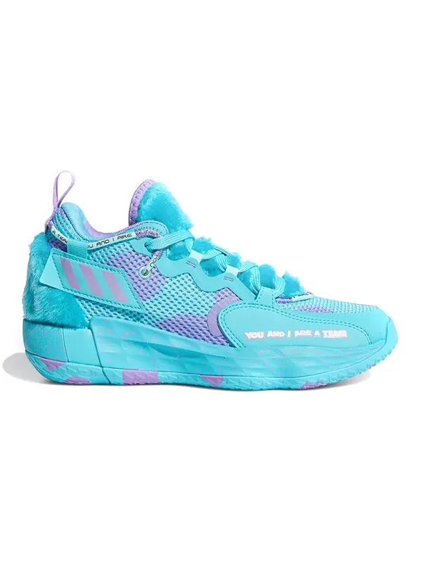 Кроссовки monsters inc. x dame 7 extply Adidas — изображение 2 из 4, синий/фиолетовый