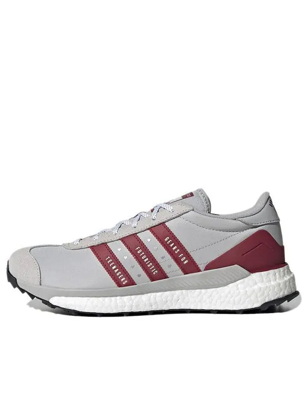 Кроссовки human made x country free hiker 'grey burgundy' Adidas — изображение 1 из 4, серый/красный