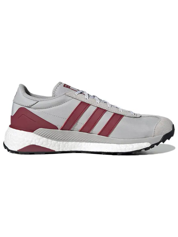 Кроссовки human made x country free hiker 'grey burgundy' Adidas — изображение 2 из 4, серый/красный