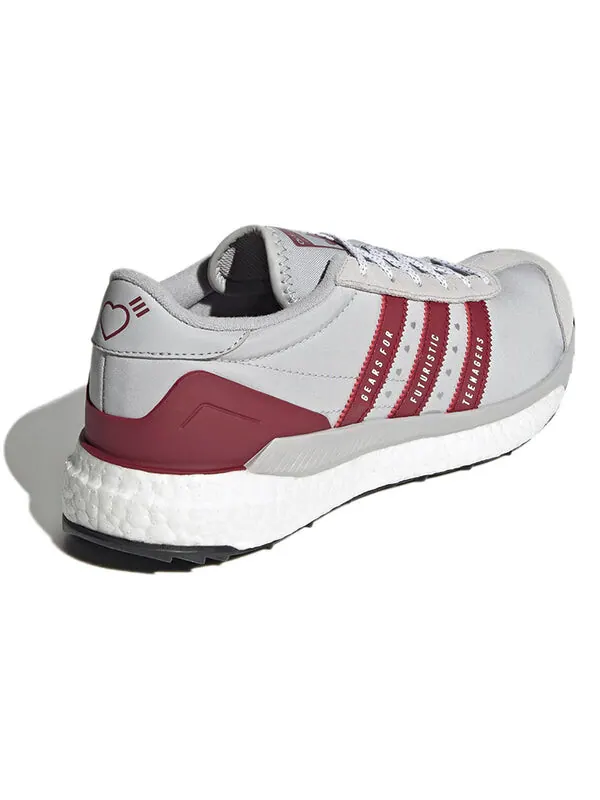 Кроссовки human made x country free hiker 'grey burgundy' Adidas — изображение 4 из 4, серый/красный