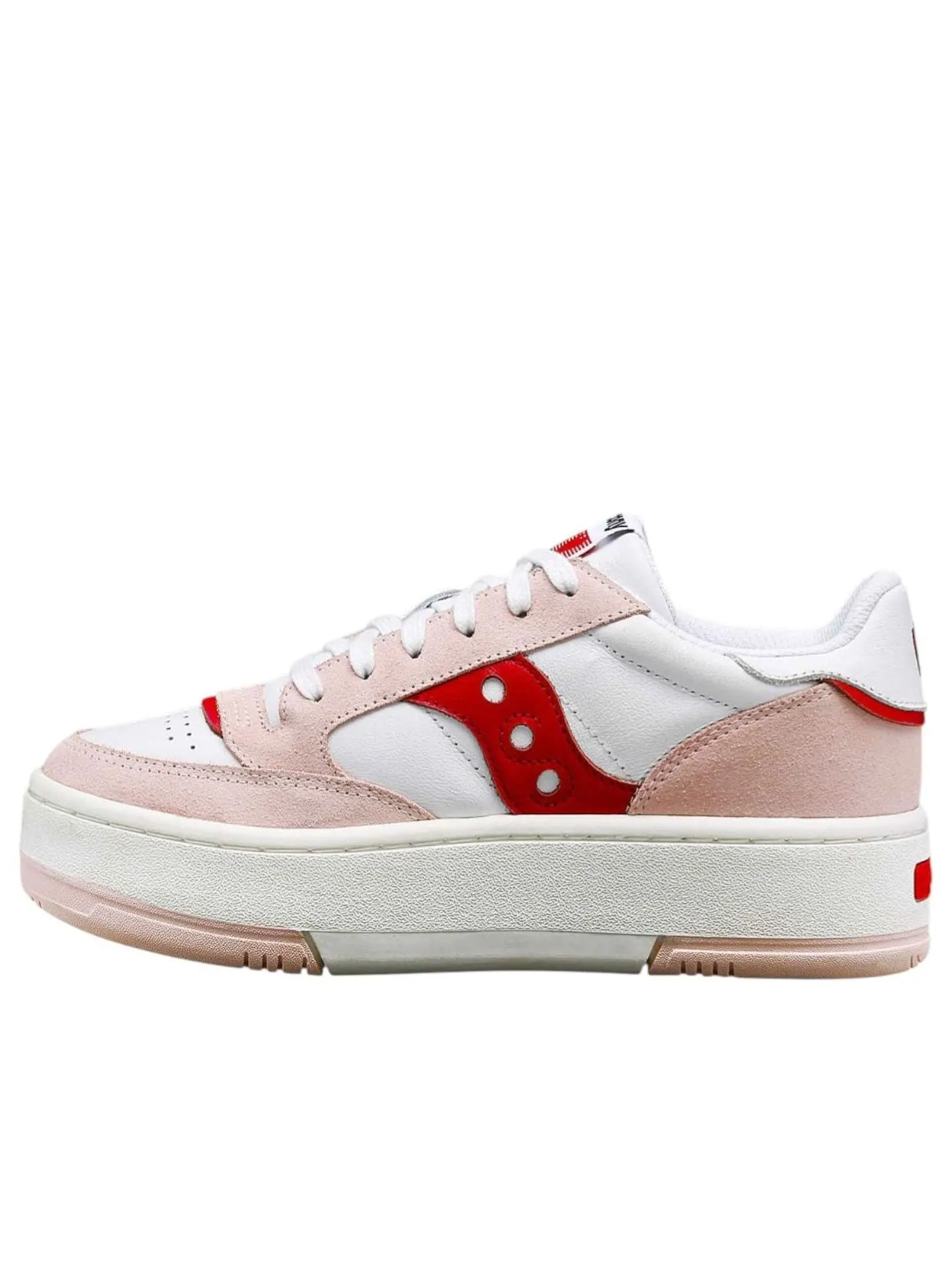 (WMNS) Платформа Saucony Jazz Court «Святой Валентин» — изображение 1 из 6, белый/розовый