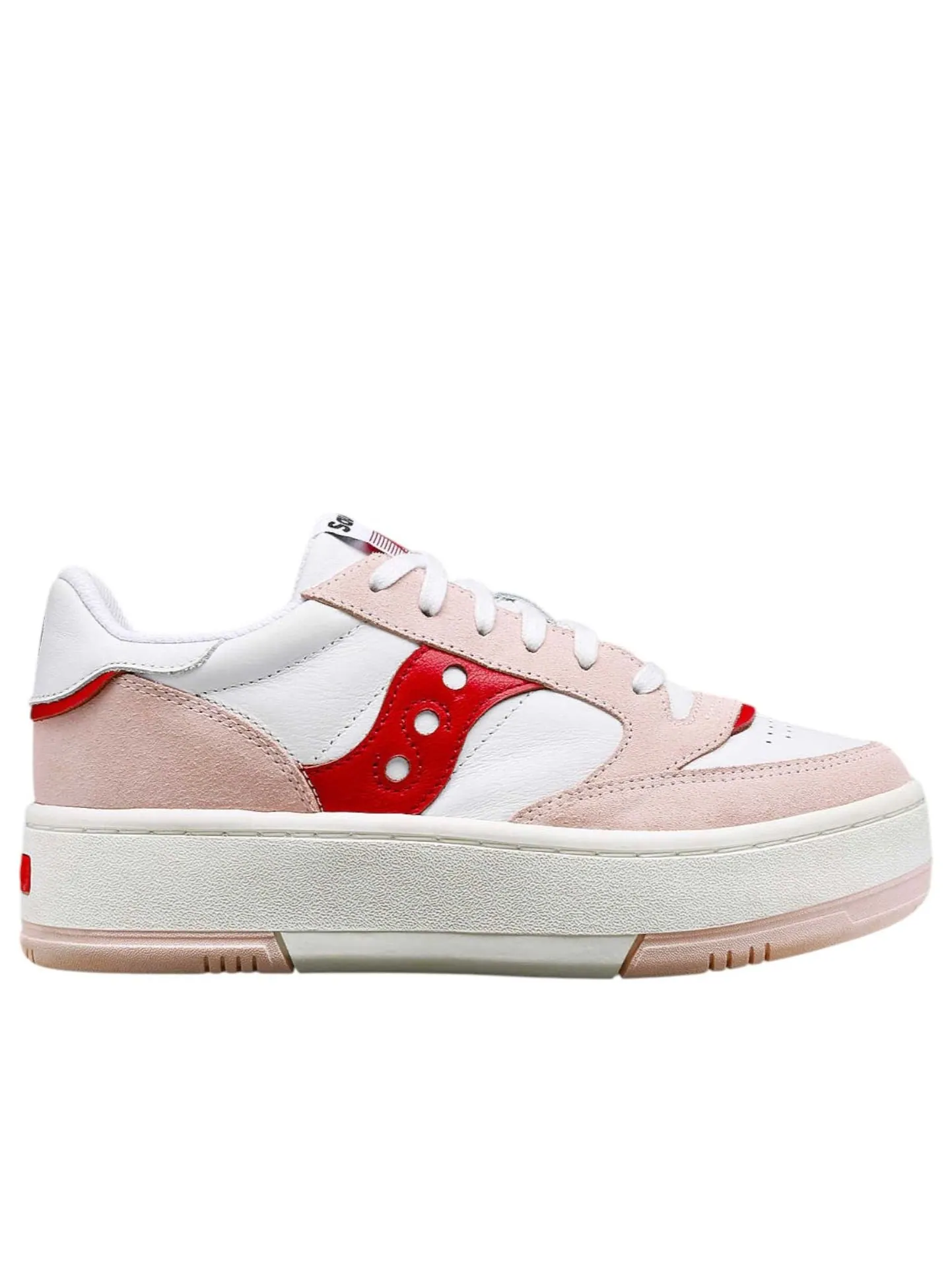 (WMNS) Платформа Saucony Jazz Court «Святой Валентин» — изображение 2 из 6, белый/розовый