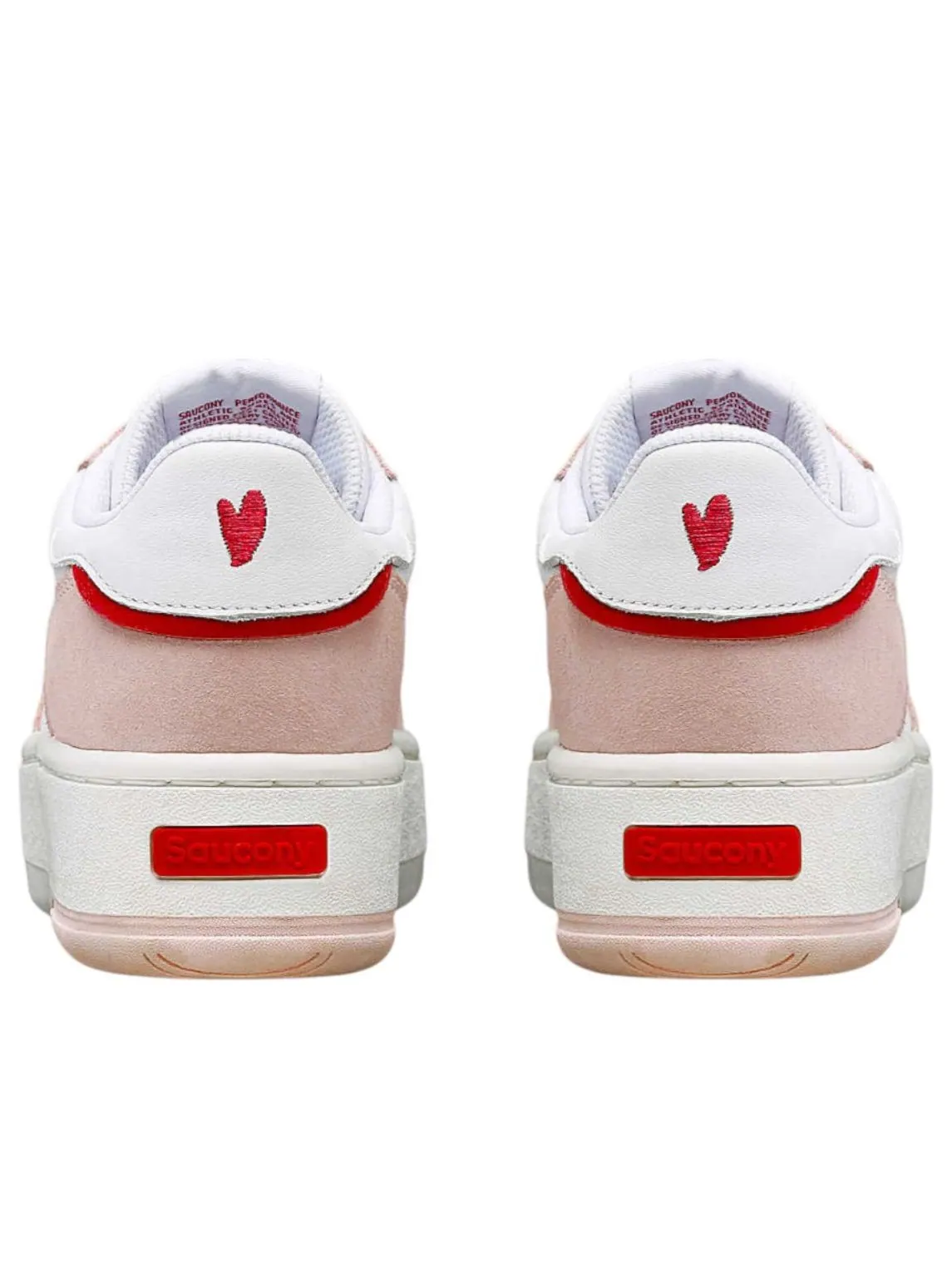(WMNS) Платформа Saucony Jazz Court «Святой Валентин» — изображение 4 из 6, белый/розовый