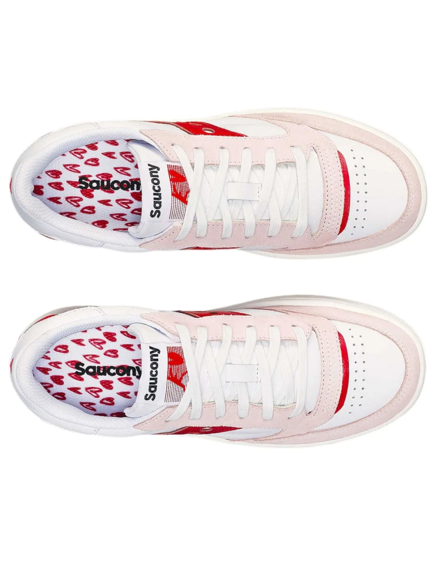 (WMNS) Платформа Saucony Jazz Court «Святой Валентин» — изображение 5 из 6, белый/розовый