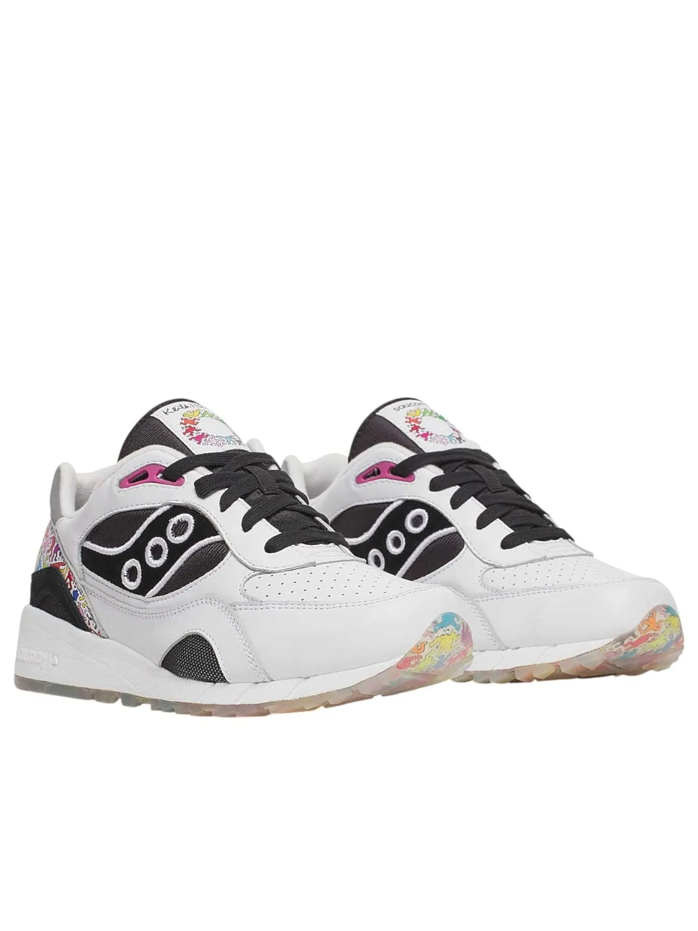 (WMNS) Saucony x Keith Haring Shadow 6000 'White Multi' — изображение 2 из 6, белый/мульти