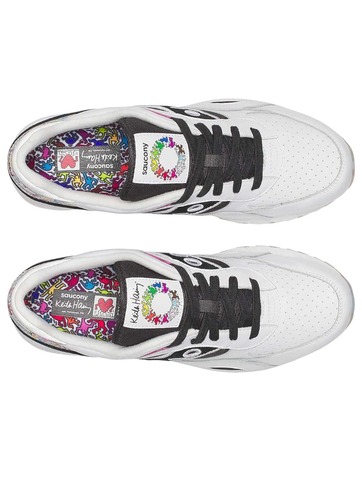 (WMNS) Saucony x Keith Haring Shadow 6000 'White Multi' — изображение 3 из 6, белый/мульти