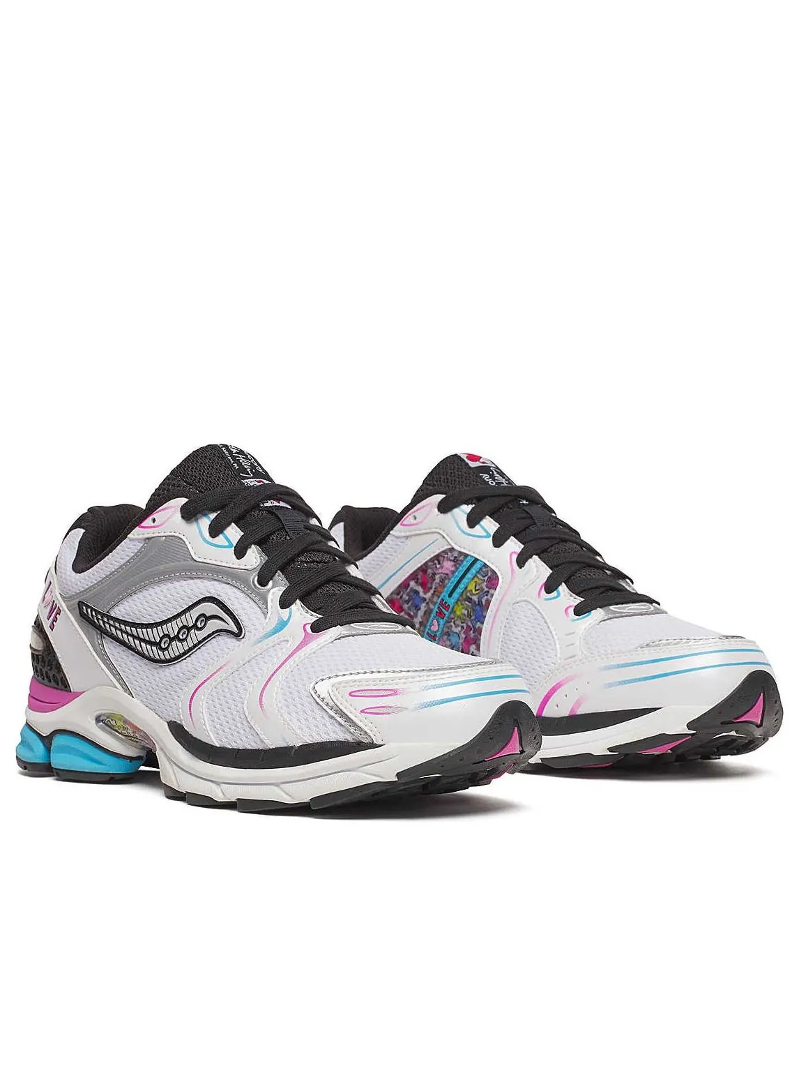 Кроссовки (WMNS) Saucony ProGrid Triumph 4 'Keith Haring Love' — изображение 3 из 6, белый