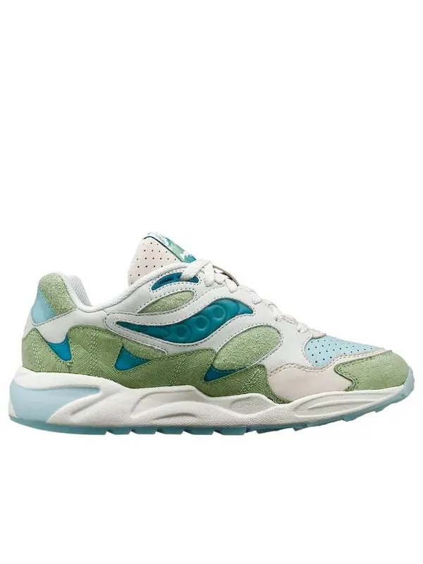 Кроссовки grid shadow 2 Saucony — изображение 2 из 4, зеленый