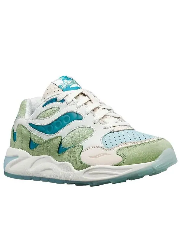Кроссовки grid shadow 2 Saucony — изображение 3 из 4, зеленый