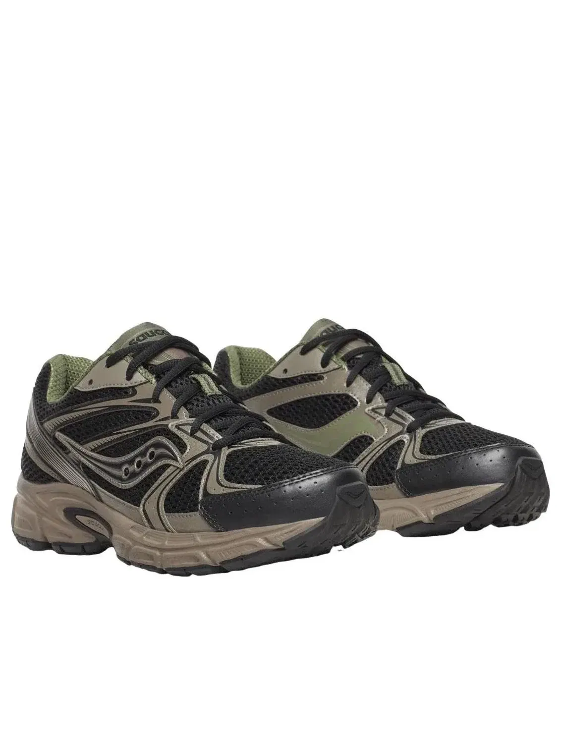 Мужские кроссовки с шнуровкой Ride Millenium Saucony — изображение 3 из 6, черный