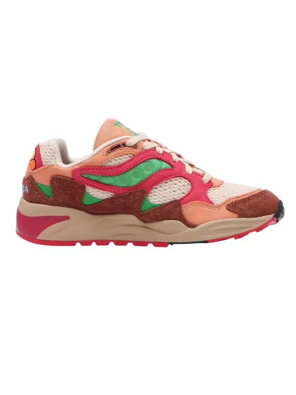 Кроссовки x jae tips grid shadow 2 'what's the occasion? wear to the party' Saucony — изображение 2 из 4, коричневый