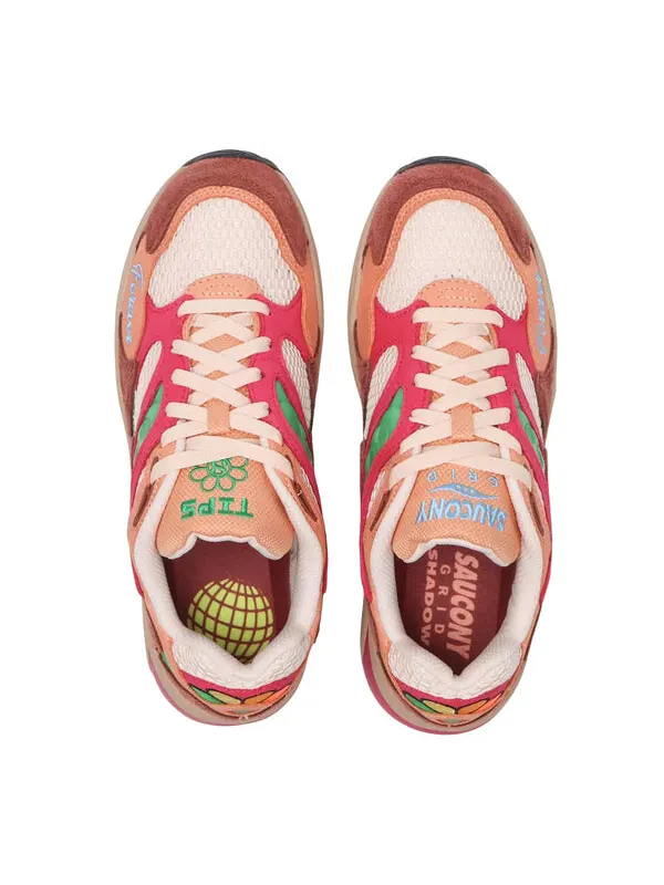 Кроссовки x jae tips grid shadow 2 'what's the occasion? wear to the party' Saucony — изображение 3 из 4, коричневый