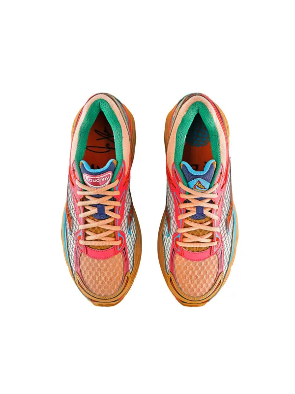 Кроссовки x jae tips progrid omni 9 'to do list tan' Saucony — изображение 4 из 4, бежевый/розовый