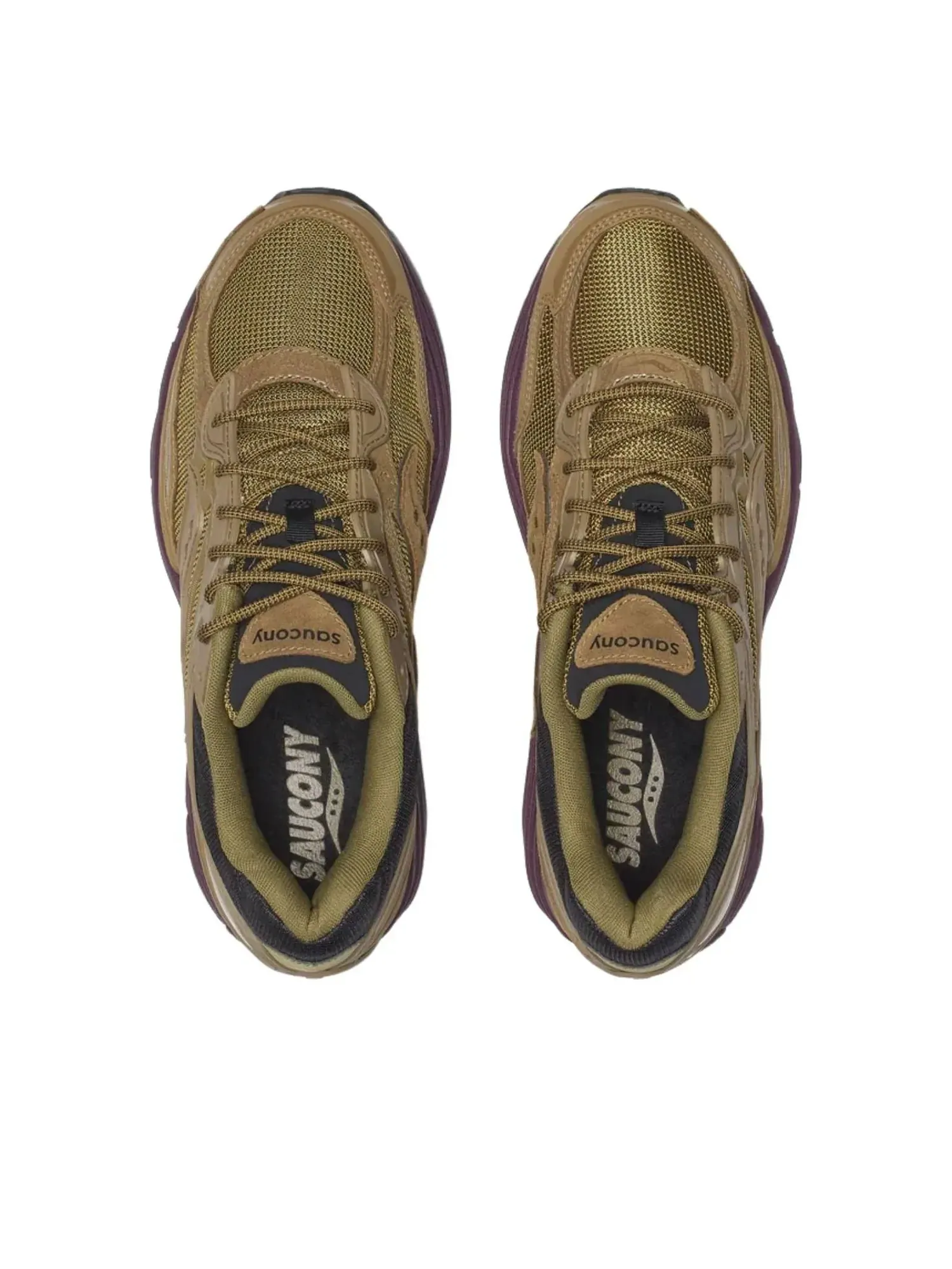 Кроссовки Saucony ProGrid Omni 9 'Brown Wine' — изображение 3 из 6, коричневый