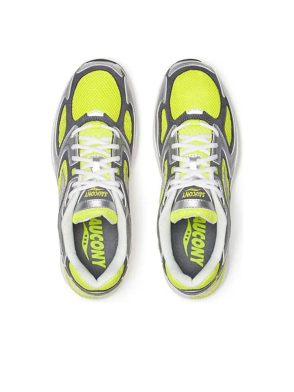 Кроссовки Saucony Grid Jazz 9 'Yellow Silver' — изображение 3 из 6, желтый/серебристый