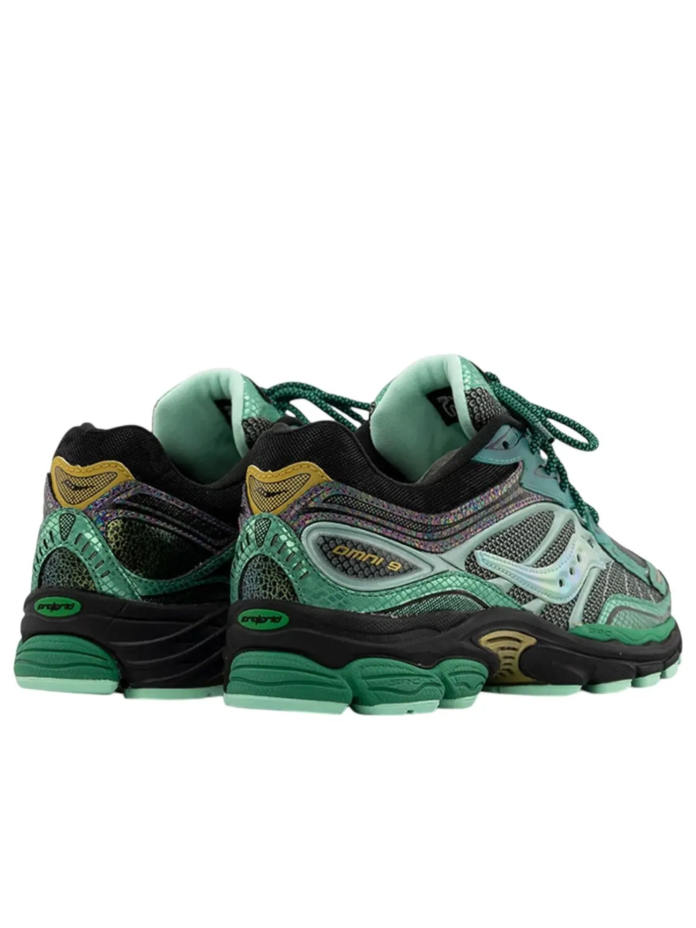 Кроссовки Saucony Progrid Omni 9 'Glowaconstrictor' — изображение 4 из 5, зеленый