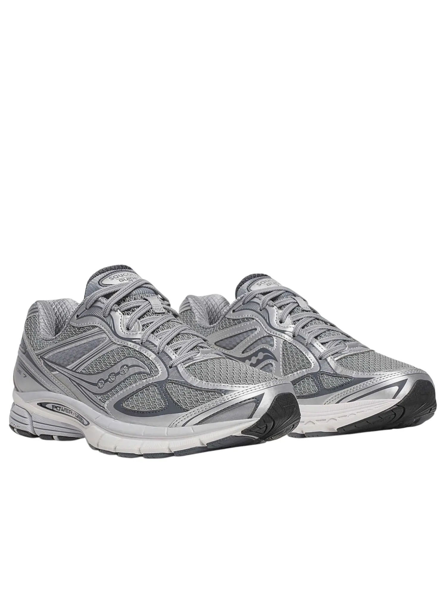 Кроссовки Saucony ProGrid Guide 7 'Серо-серебристый' — изображение 2 из 5, серый/серебристый
