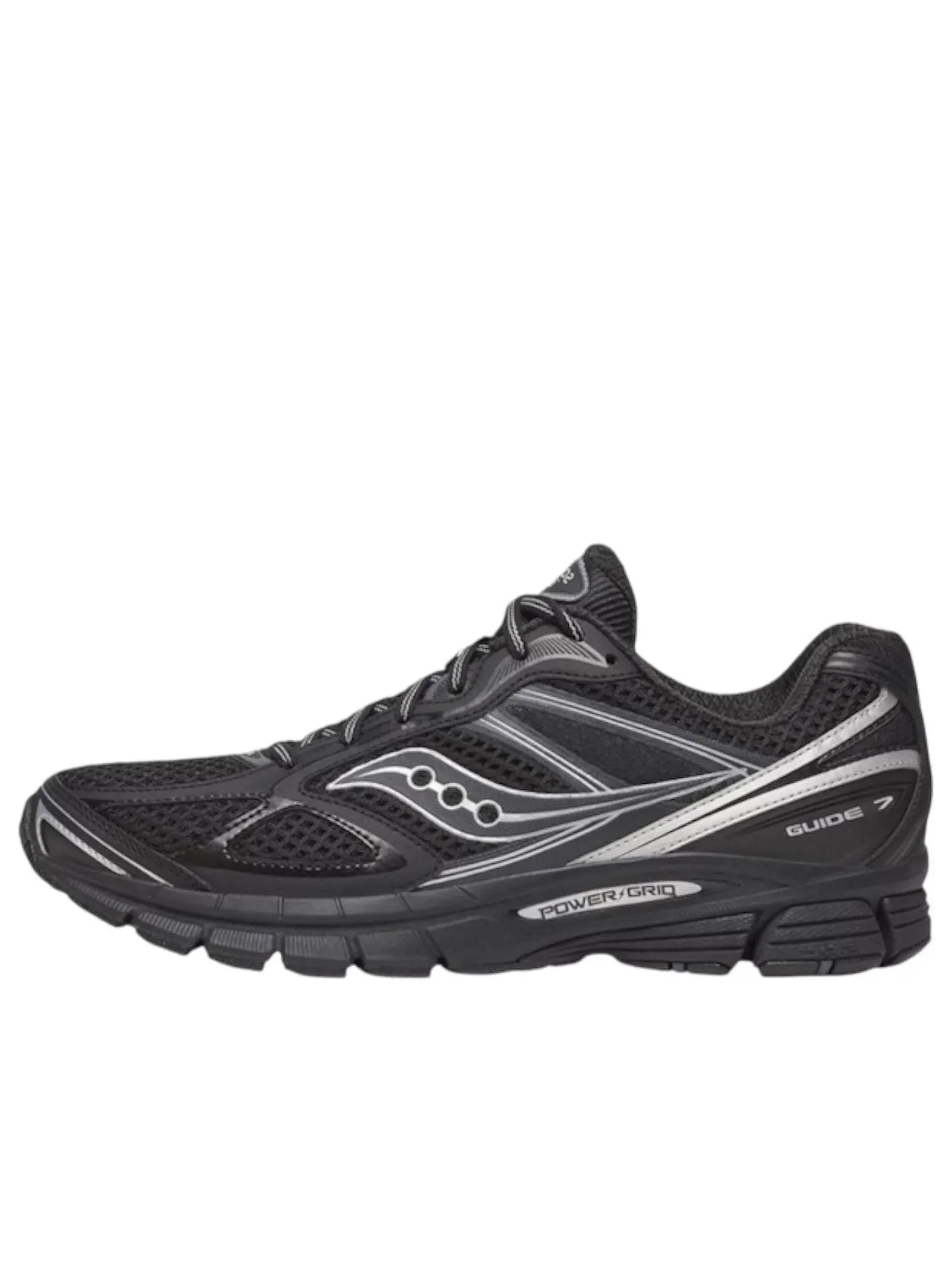 Кроссовки Saucony ProGrid Guide 7 'Black Silver' — изображение 1 из 2, черный