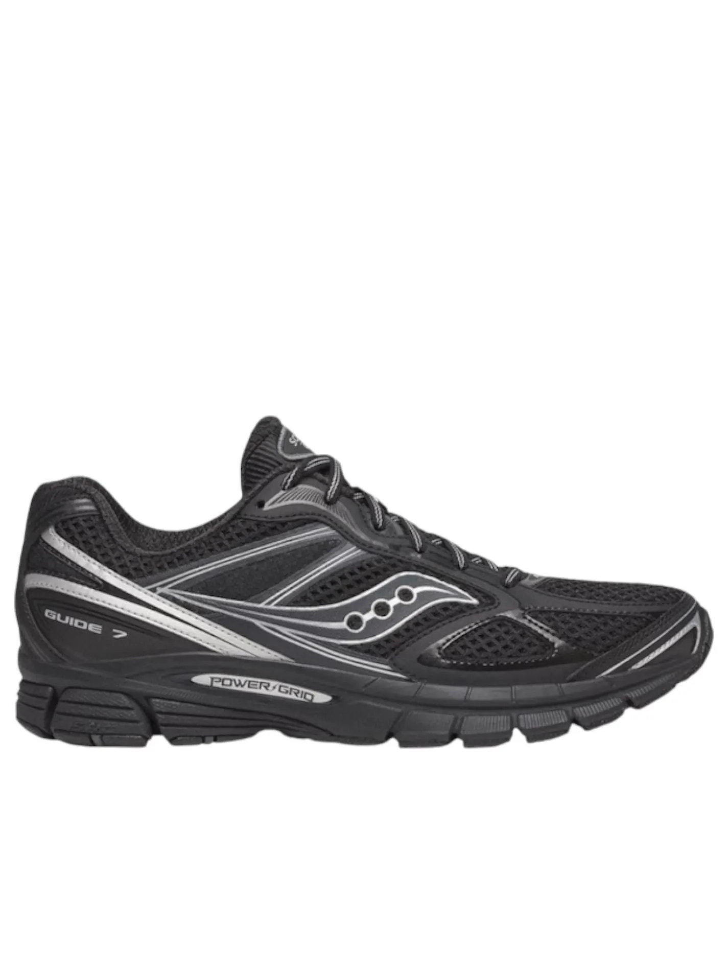 Кроссовки Saucony ProGrid Guide 7 'Black Silver' — изображение 2 из 2, черный/серебристый