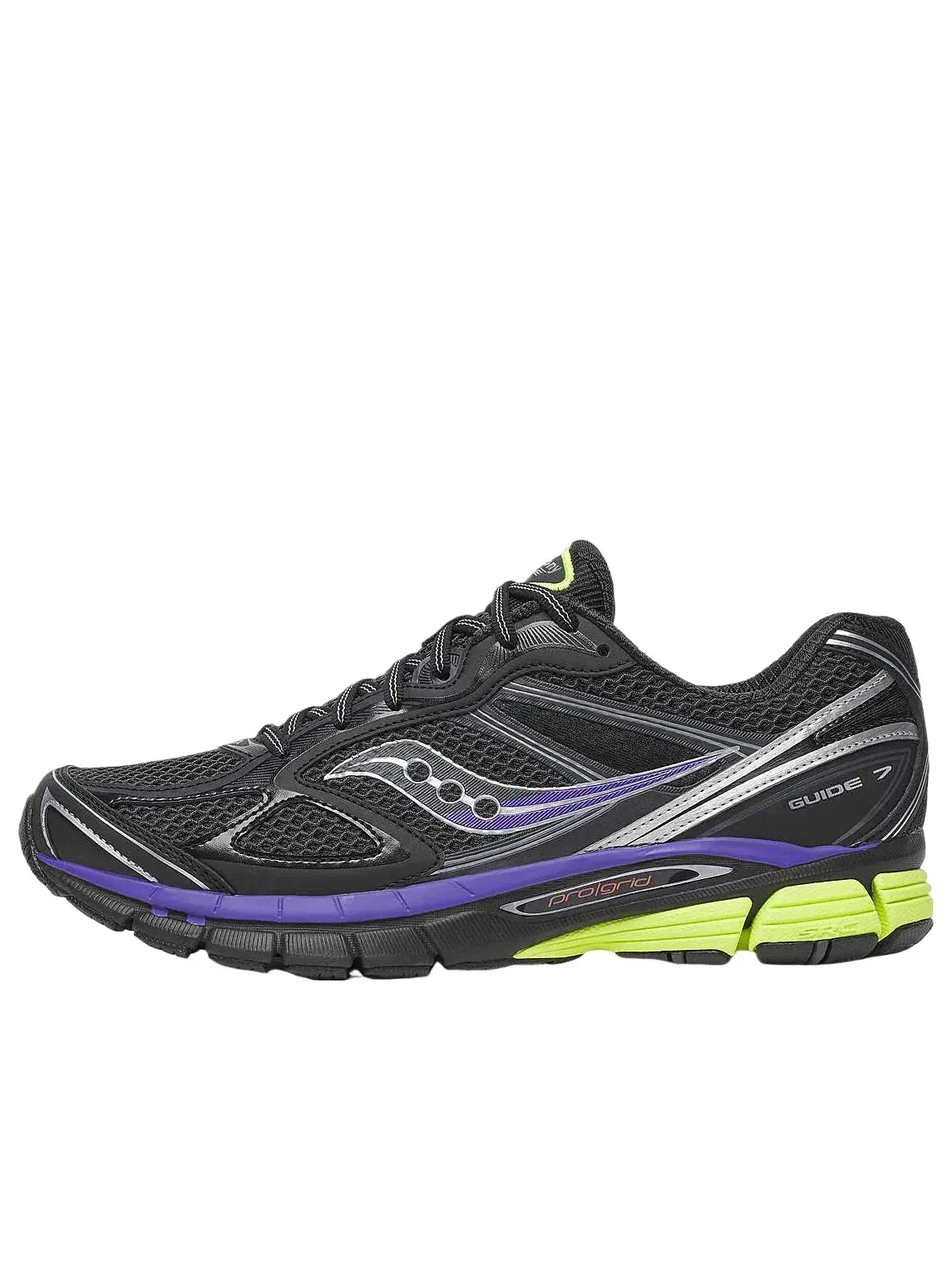 Мужские кроссовки с шнуровкой Progrid Guide 7 Saucony — изображение 1 из 6, черный