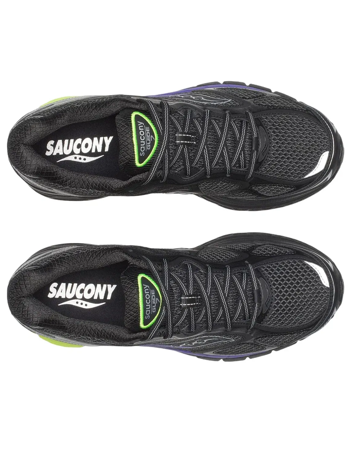 Мужские кроссовки с шнуровкой Progrid Guide 7 Saucony — изображение 4 из 6, черный
