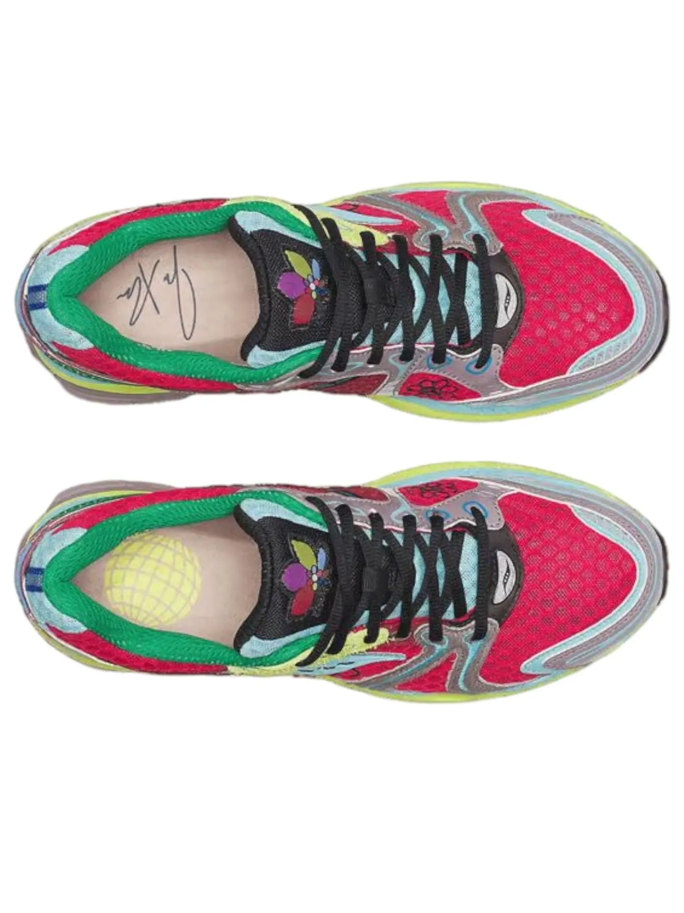 Кроссовки Saucony x Jae Tips ProGrid Triumph 4 'Poison Ivy' — изображение 3 из 4, мульти