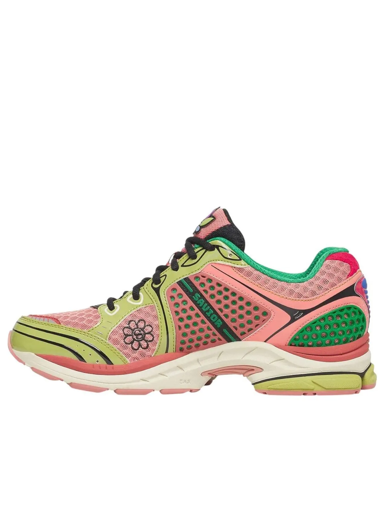 Saucony x Jaetips Progrid Triumph 4 'Virginia Creeper' — изображение 1 из 7, розовый/желтый/мульти