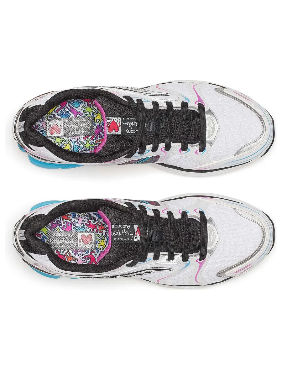 Кроссовки Saucony x Keith Haring ProGrid Triumph 4 'Love' — изображение 4 из 6, белый