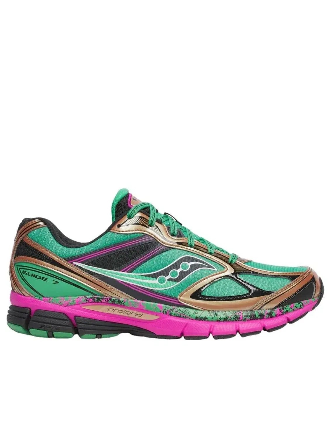 Кроссовки Saucony ProGrid Guide 7 'Green Bronze' S70995-3 — изображение 2 из 5, зеленый