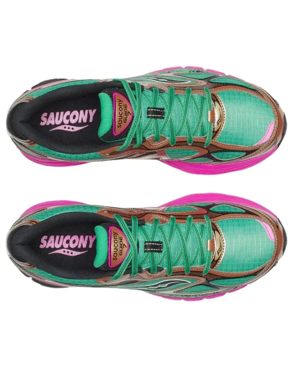 Кроссовки Saucony ProGrid Guide 7 'Green Bronze' S70995-3 — изображение 3 из 5, зеленый
